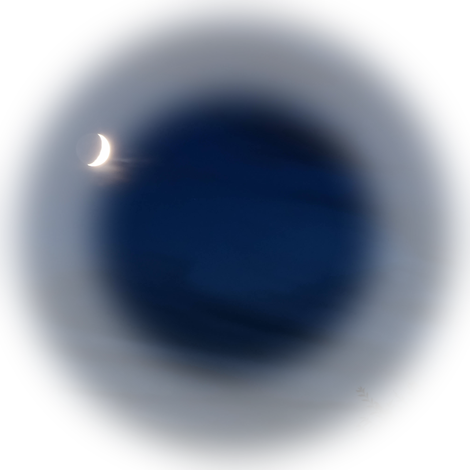 foto bulan sisa cahaya